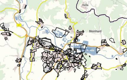 Geltungsbereiche der Bebauungspläne im Werra-Meißner-Kreis © Martin Becker